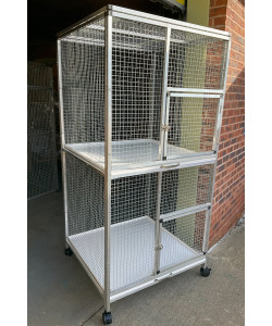 Aluminium Double Breeding Parrot Cage